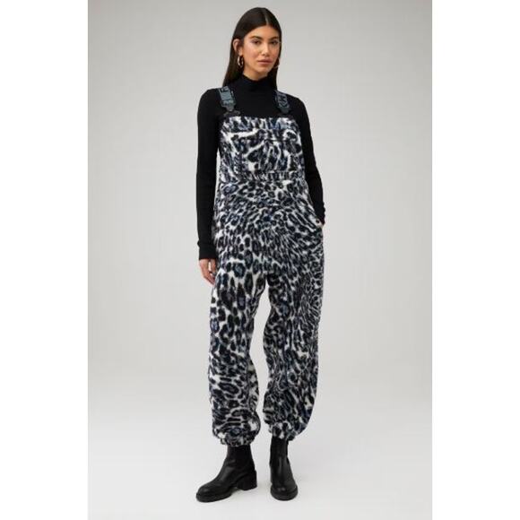 Free People Black and White Leopard Print Jumpsuit - Picture 8 of 11